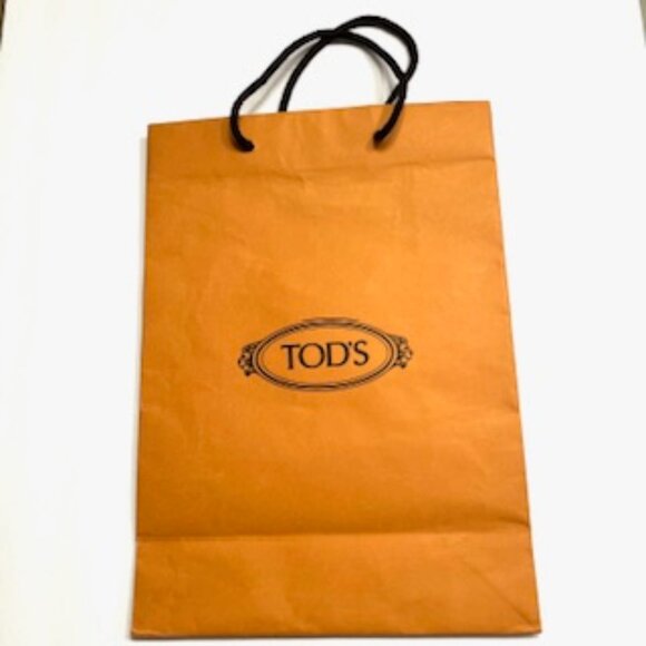 Tod’s Orange Shopping Gift Paper Bag - Picture 2 of 4